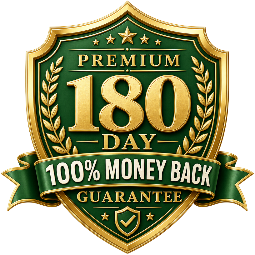 Garantía de satisfacción de 180 días